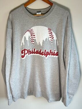 Port & Company Men’s Philadelphia Phillies Crewneck Sweater Size XXL Baseball